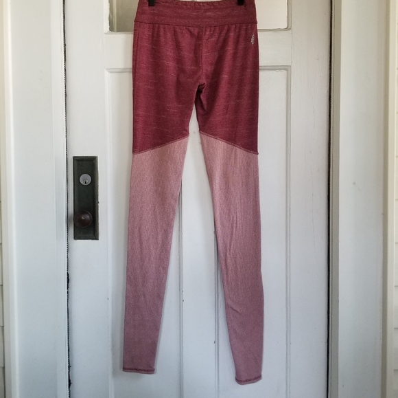 Free People Movement Pink Colorblock Leggings, Sz S - Picture 3 of 7